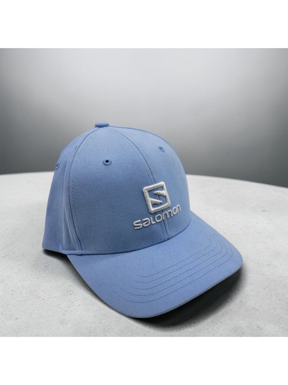 Salomon Baseball Hat Snapback Light Blue Outdoor Gear Running Hiking NEW